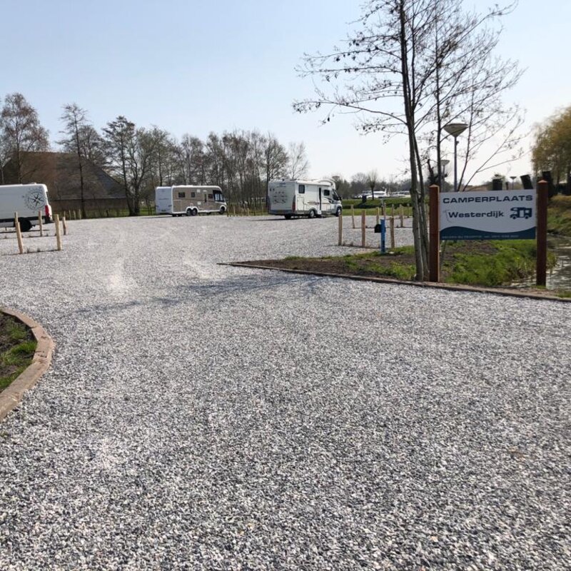 Eingang zum Wohnmobilstellplatz